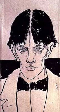 Selbstportrait Aubrey Beardsley