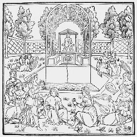 A Scene from the Decameron, by Giovanni Boccaccio