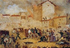 Fighting at Porta Tosa during the Five Days of Milan