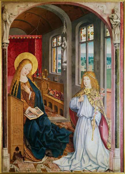 The Annunciation (oil on oak)