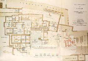 Tiryns, Plan der Oberburg