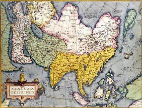 Asia: Map of the continent including Japan and the East Indies with part of New Guinea, c.1580 (colo 1483