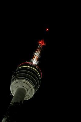 Stuttgarter Fernsehturm bei Nacht