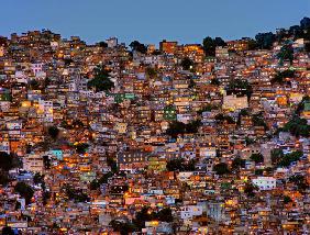 Nightfall in the Favela da Rocinha