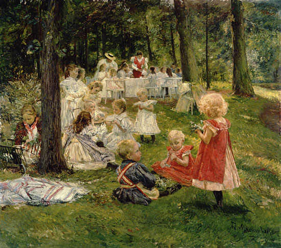 Kindergeburtstag von Adolf Maennchen