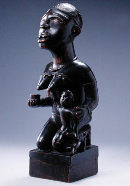 Kongo Maternity Figure, from Cabinda Region, Democratic Republic of Congo or Angola von African