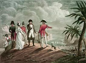 Bonaparte on St. Helena (steel engraving)