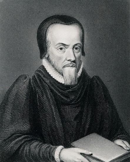 Richard Hooker (c.1554-1600); engraved by Edward Finden von (after) Wenceslaus Hollar