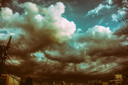 Wolken der Regenzeit