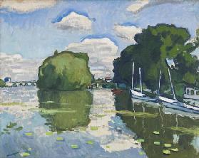 La Seine à Poissy 1908