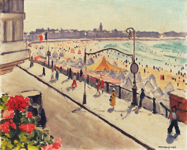 Am Meer, Les Sables-d'Olonne (Bord de mer, Les Sables-d'Olonne) von Albert Marquet