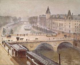 Das Palais de Justice und die Pont au Change, Paris