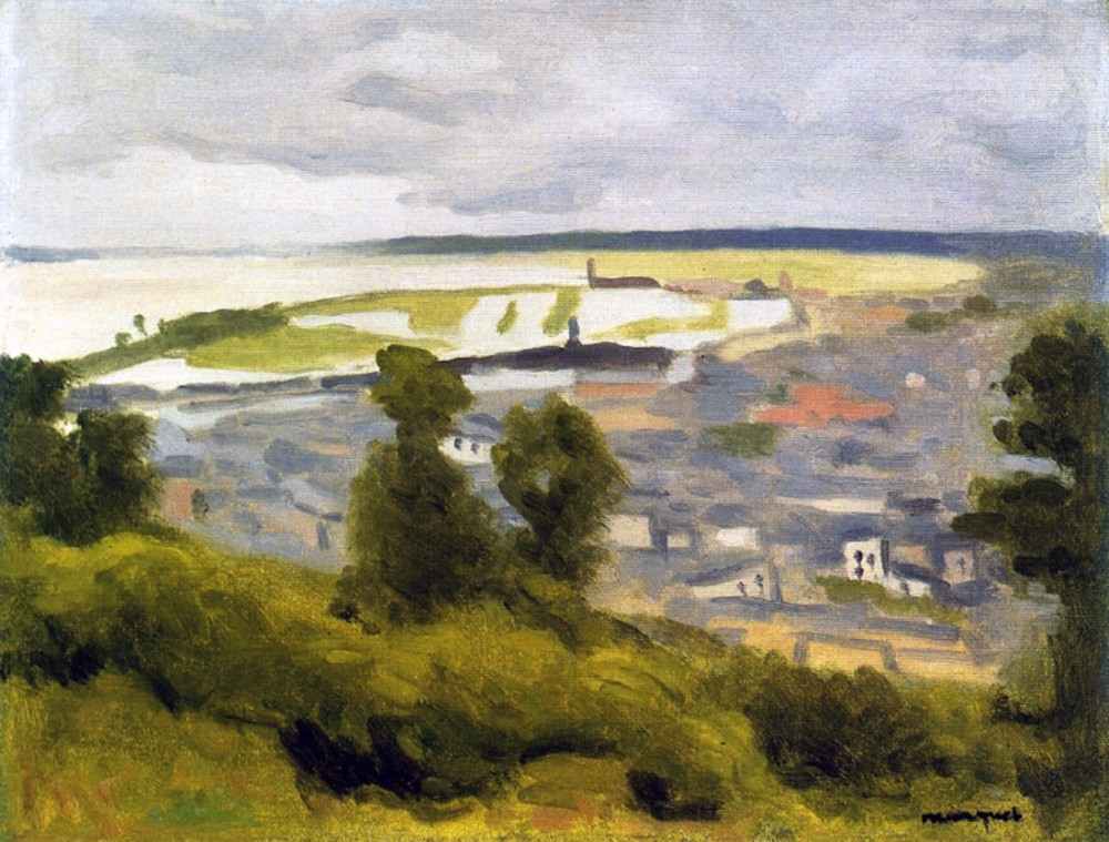 Der Hafen von Honfleur von Albert Marquet