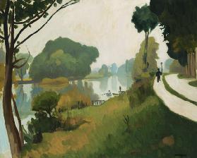 Die Marne bei Varenne-Saint-Hilaire 1913