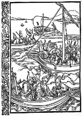 Brant, Ship of Fools / Woodcut / Dürer