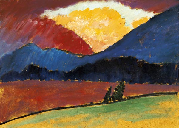 Sommerabend in Murnau. von Alexej von Jawlensky