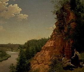 Flusslandschaft bei Nikolajewskoje von Alexej Wassiljewitsch Tyranow