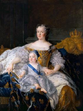 Maria Leszczy&#324ska mit dem Dauphin Louis Ferdinand