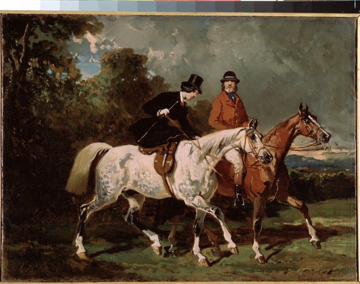 Das Reiten von Alfred de Dreux