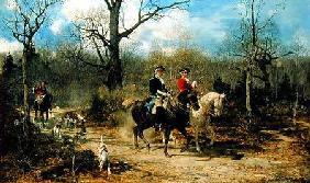 The Autumn Ride von Alfred von Wierusz-Kowalski