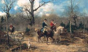 The Autumn Ride, c.1875-80 (oil on canvas) von Alfred von Wierusz-Kowalski