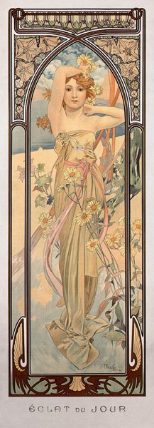 “Eclat du Jour” (Tagesgeschäftigkeit) von Alphonse Mucha