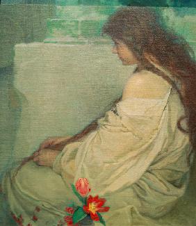 Mädchen mit Tulpen, 1920. 