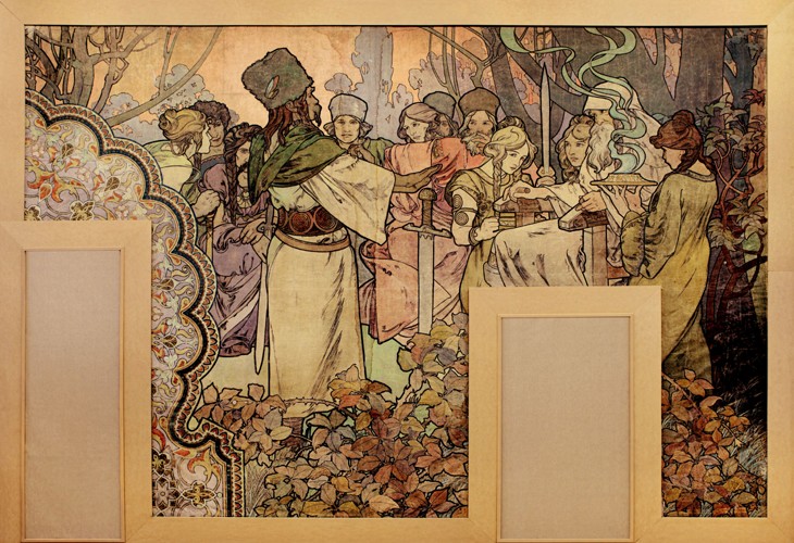 Wandbild für die Weltausstellung Paris 1900 von Alphonse Mucha