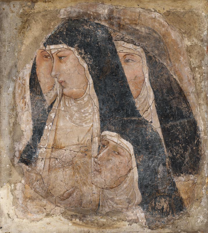 Vier Armen Klarissen von Ambrogio Lorenzetti