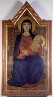 Madonna and Child (tempera on panel) 19th