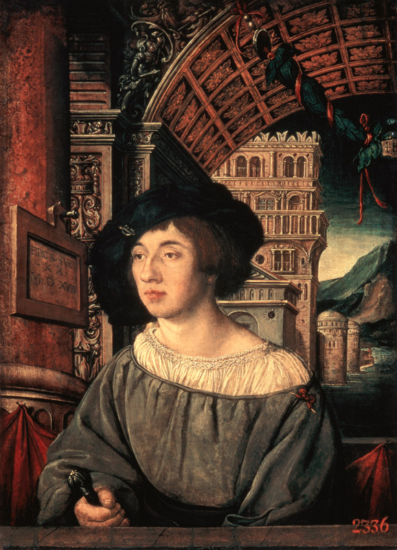 Bildnis eines Mannes von Ambrosius Holbein