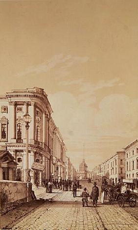 Nevsky Prospekt, St. Petersburg, illustration from ''Voyage pittoresque en Russie''