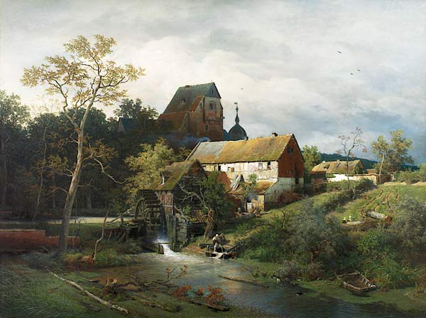 Die Erftmühle von Andreas Achenbach