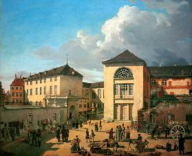 Der Akademiehof (Die alte Akademie in Düsseldorf) 1831