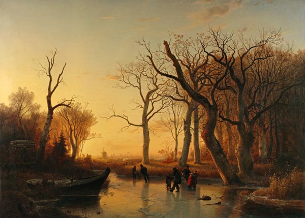 Winterfreuden von Andreas Achenbach