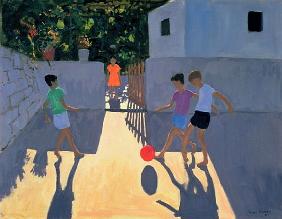 Footballers, Kos, 1993 (oil on canvas) 