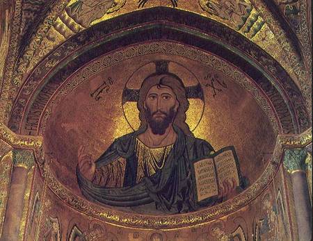 Christ Pantocrator, in the apse,Byzantine von Anonymous