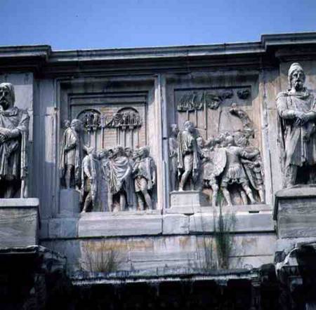 Detail from the Arch of Constantinebuilt to celebrate the Emperor's victory over Maxentius (AD 312) von Anonymous