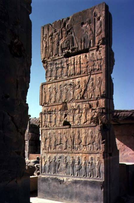 Pillar relief from the Hall of a Hundred ColumnsAchaemenian Period von Anonymous