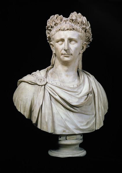 Portrait bust of Emperor Claudius I (10 BC-54 AD) von Anonymous