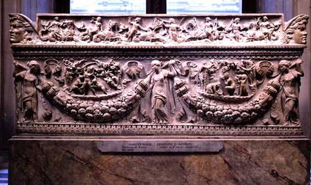 Sarcophagus with reliefs depicting the legend of ActaeonRoman von Anonymous