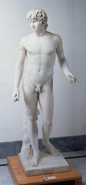 Male nude possibly Antinous 130-138 AD