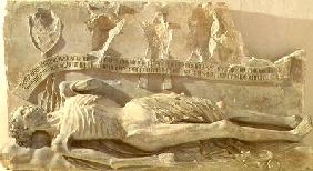 The Decaying Corpse, fragment from the tomb of Cardinal Jean de La Grange (fl.1358-d.1402) from the 1388-1402