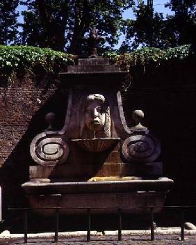 The garden on Via Giuliadetail of a fountain 16th centu