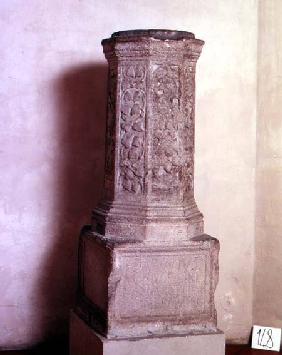 Octagonal memorial stone North Italian