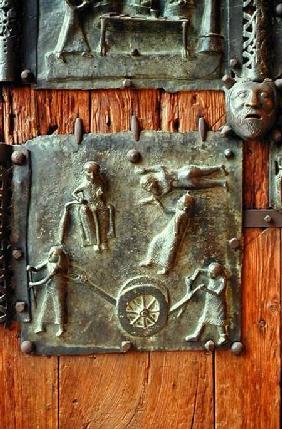 Panel from the left hand door 12th centu