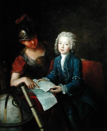 Jean-Philippe Baratier (1721-40) Presented to Minerva von Antoine Pesne