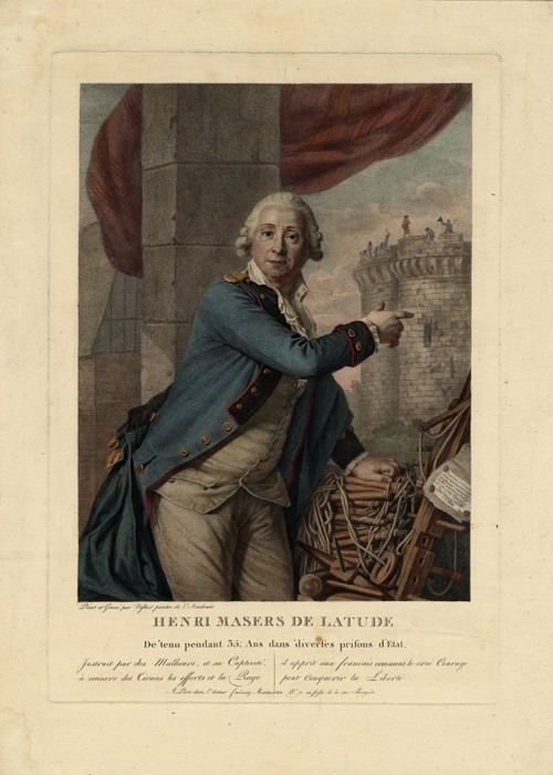 Porträt von Henri Masers de Latude (1725-1805) von Antoine Vestier