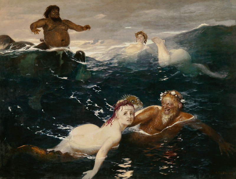 Im Spiel der Wellen von Arnold Böcklin