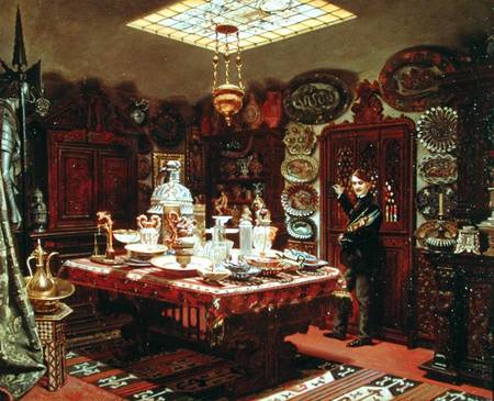 Interior of Monsieur Sauvageot's Collection Room von Arthur Henri Roberts